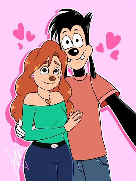 a goofy movie max and roxanne|goofy son max girlfriend.